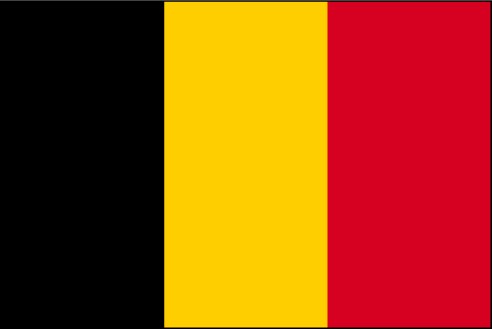 Drapeau Belgique - 150 x 240 cm - Noir / Jaune / Rouge