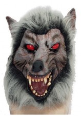 Masque de loup garou en latex + perruque