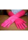 gants fluo rose taille m