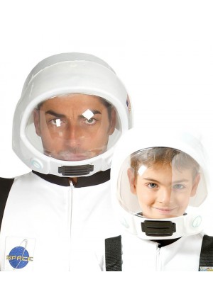 Casque astronaute,cosmonaute en plastique souple enfant 