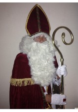 Saint-nicolas avec perruque et barbe