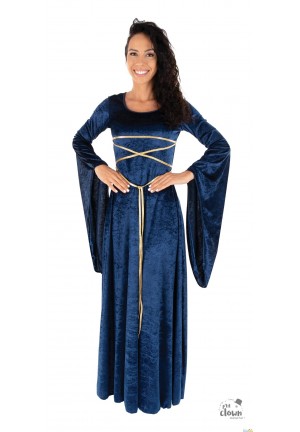 robe medievale bleue