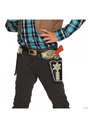 gaine de revolvers cowboy double enfant 